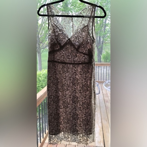 🖤NWT JONES NEW YORK CHAMPAGNE LACE DRESS SZ 4-PROM-PARTY-LUXURY FULLY LINED🖤 - Picture 2 of 14